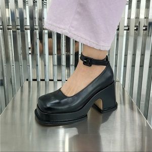 Peche “Tezza” black Mary Jane platform shoes